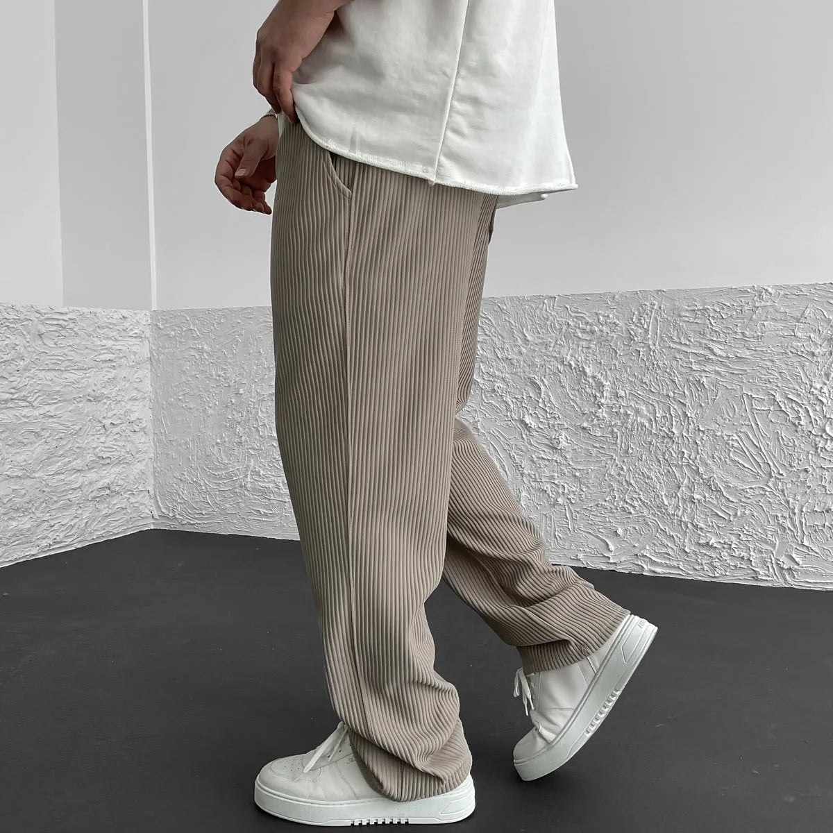 TF ~RIBBED TUBE LEG PANT