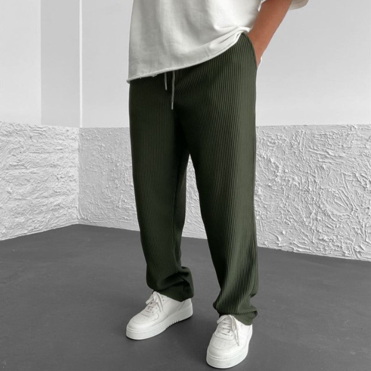 TF ~RIBBED TUBE LEG PANT