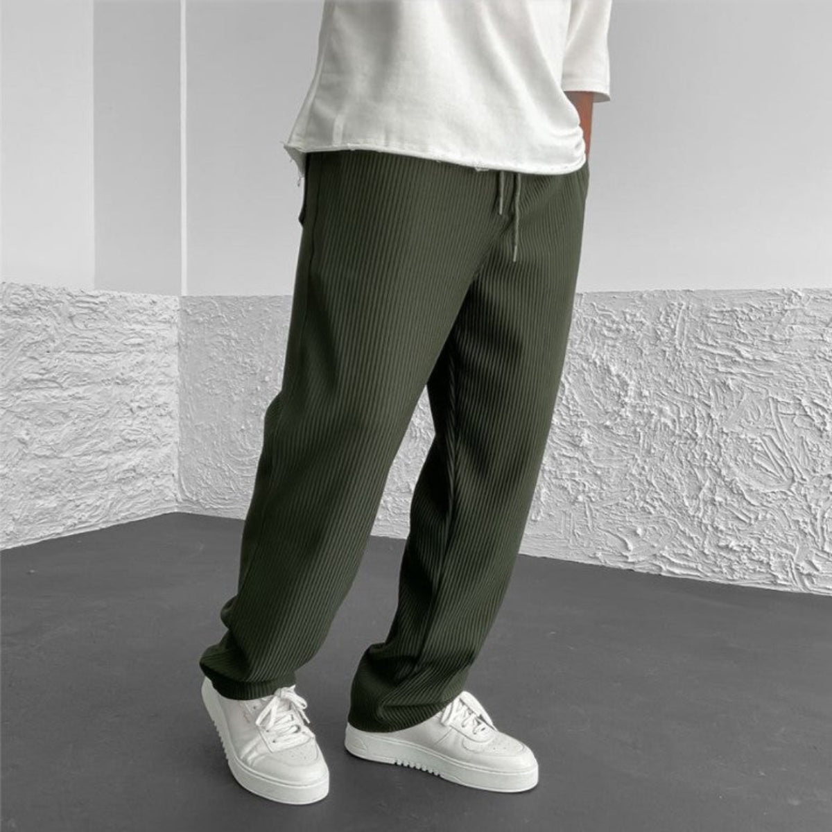 TF ~RIBBED TUBE LEG PANT