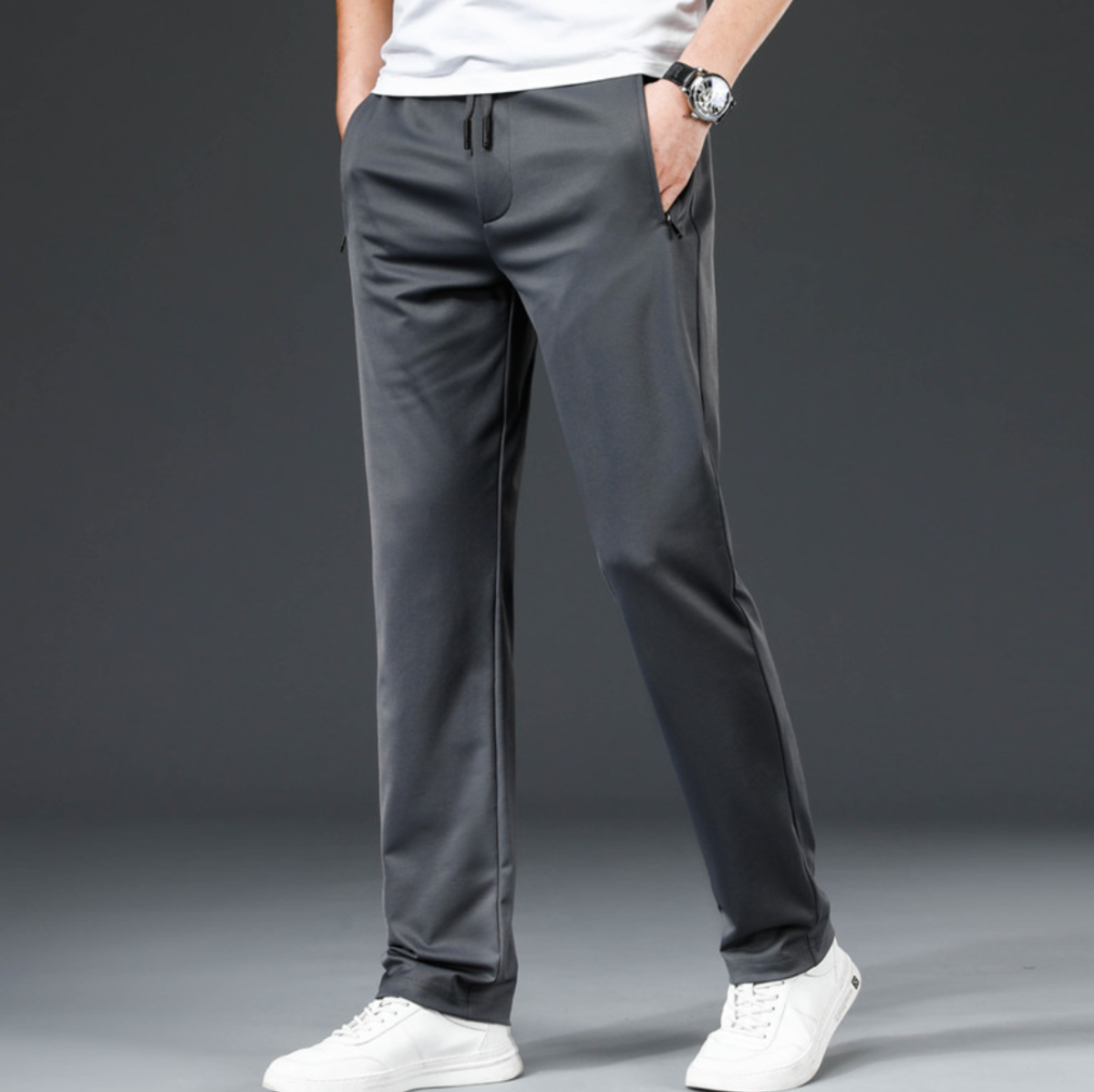 TF ~ STRAIGHT ANTI-WRINKLE CASUAL PANTS