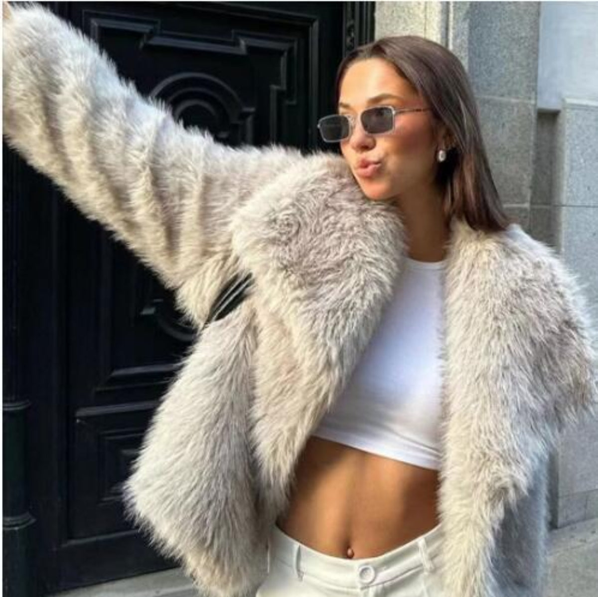 TF ~ FAUX FUR COAT